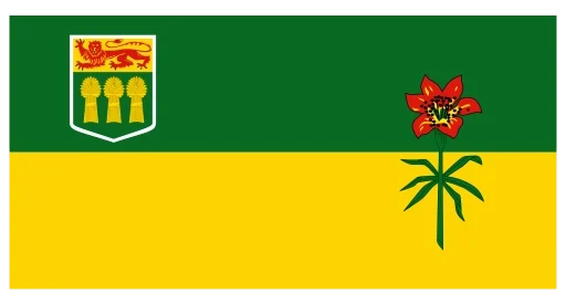 Saskatchewan flag with solar cost per Watt for Pioneer Solar & Renewables.