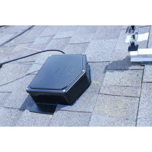 EZ Solar Junction Box - Asphalt Shingle